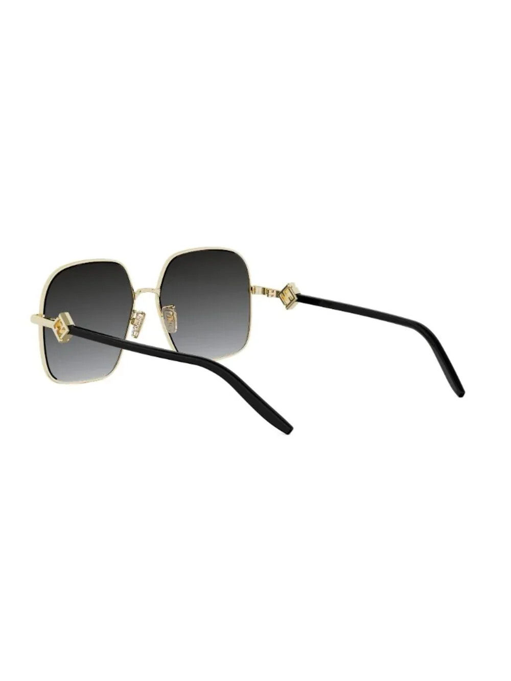 New FENDI Women's Sunglasses Metal Frame FF DIAMONDS FE40218U 30B 58 gold Square
